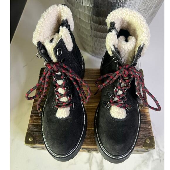 Madden Girl Kymber Black Faux Suede Boots in Black - Picture 3 of 12